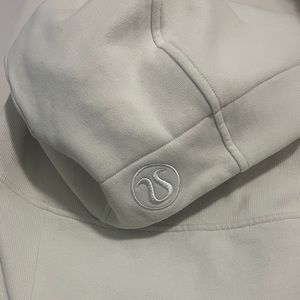 Never worn Bone Lululemon Scuba Full Zip Hoodie size 2